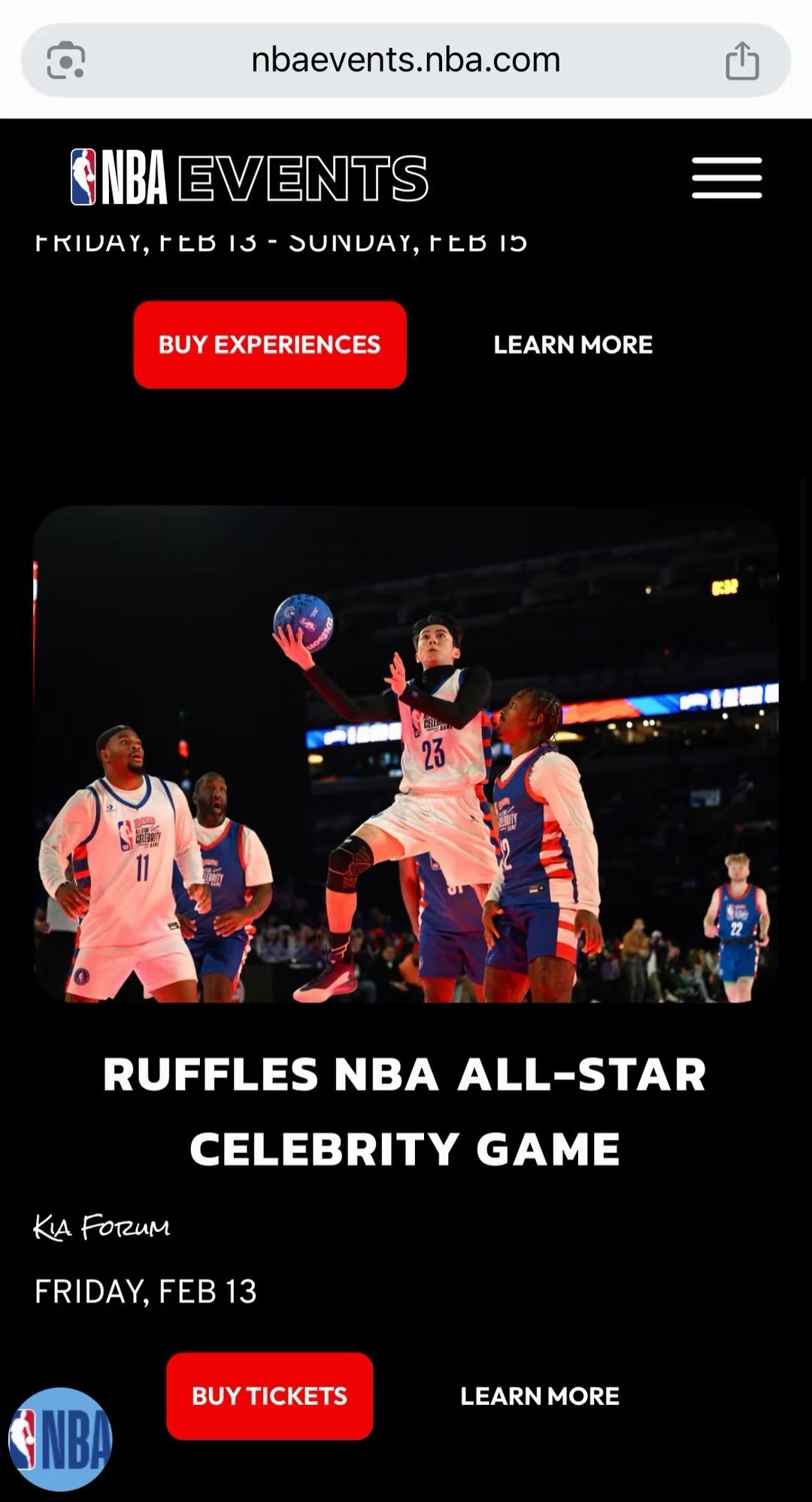 2026NBA🎫网站用的王鹤棣名人赛的照片 