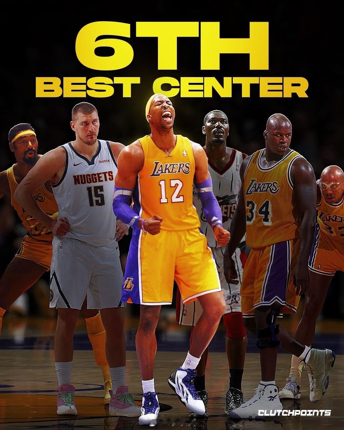 魔兽把自己排在NBA中锋榜第六名，前五名分别是贾巴尔、张伯伦、奥拉朱旺、奥尼尔和