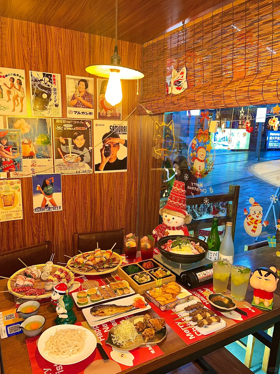 🎄 圣诞季！这家烧鸟店圣诞氛围拉满！！！
