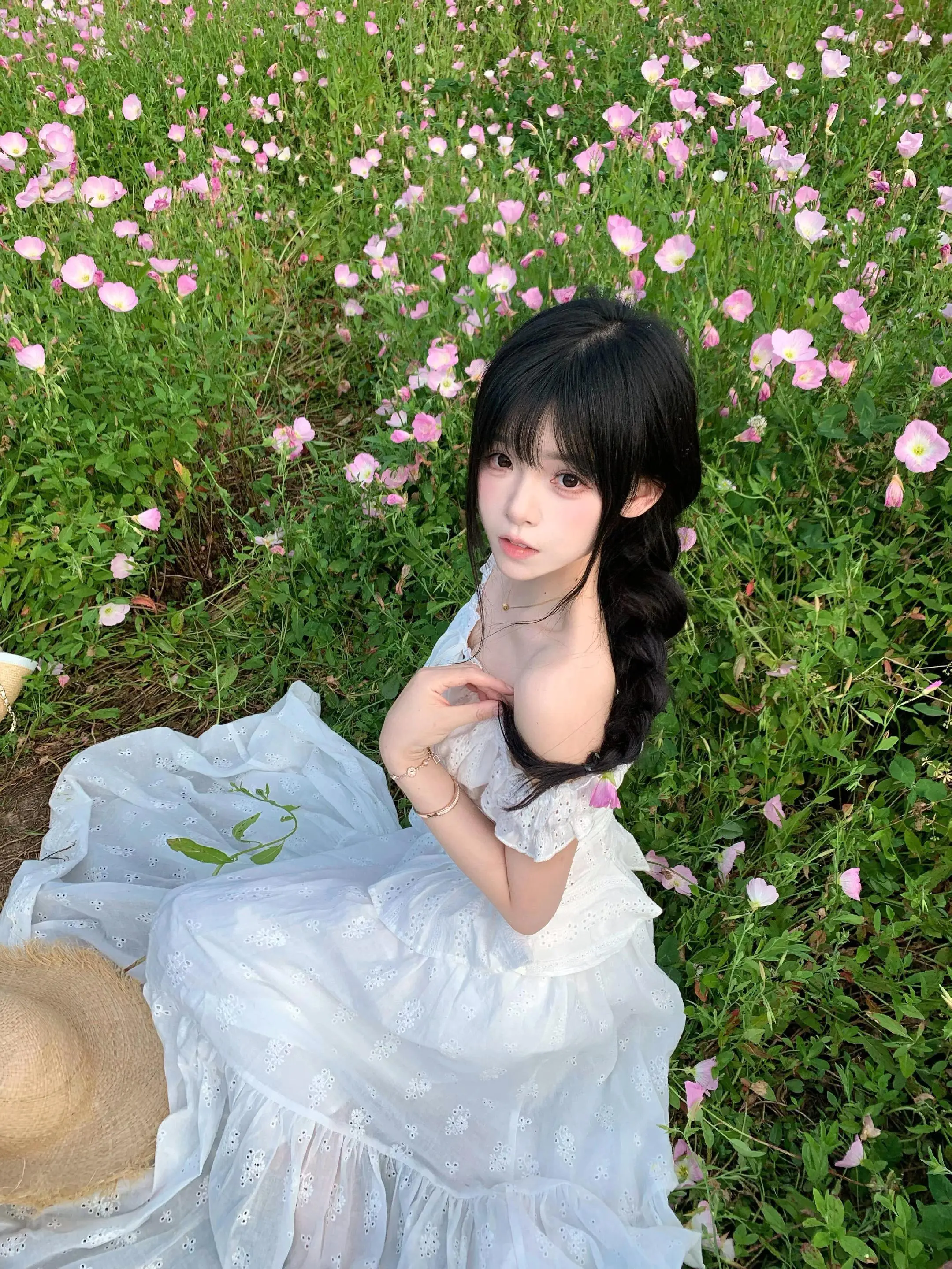 花海与裙摆 夏日绝美仙女裙 夏日限定少女感 甜妹