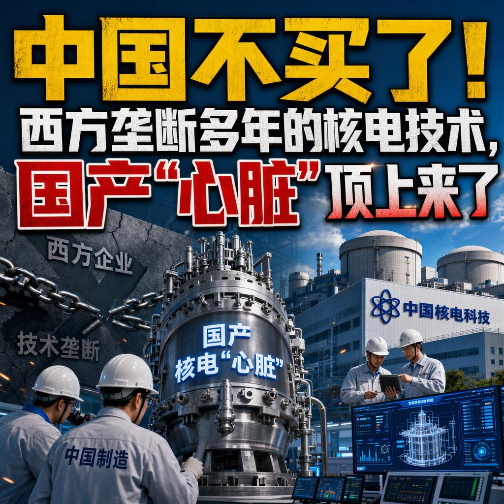 突发！
被西方卡了二十年脖子的核电站“心脏”，中国终于自己顶上来了。
2026年