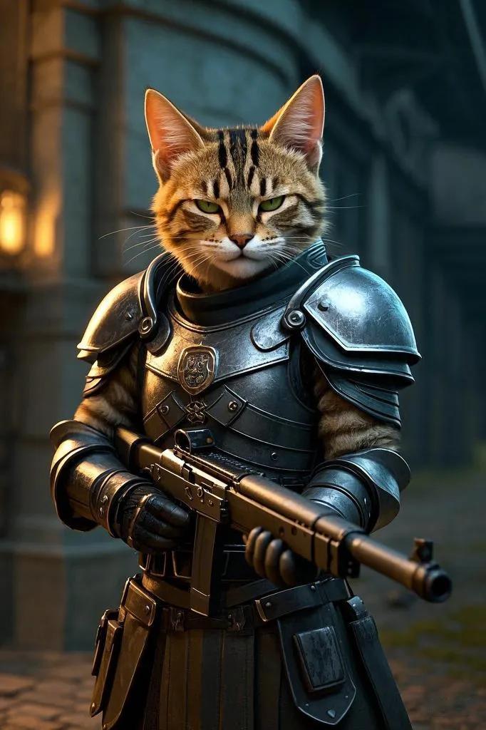 猫星人准备战斗