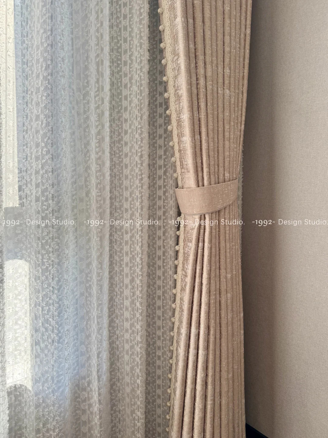 救命啊，香槟粉窗帘真的绝美｜沈阳窗帘