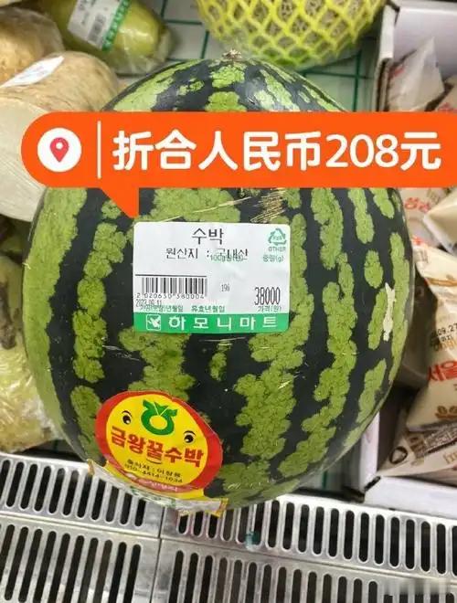 韩国的西瓜真贵，最贵折合人民币3000多元一个～～～跟我们吃的西瓜有啥区别？[允