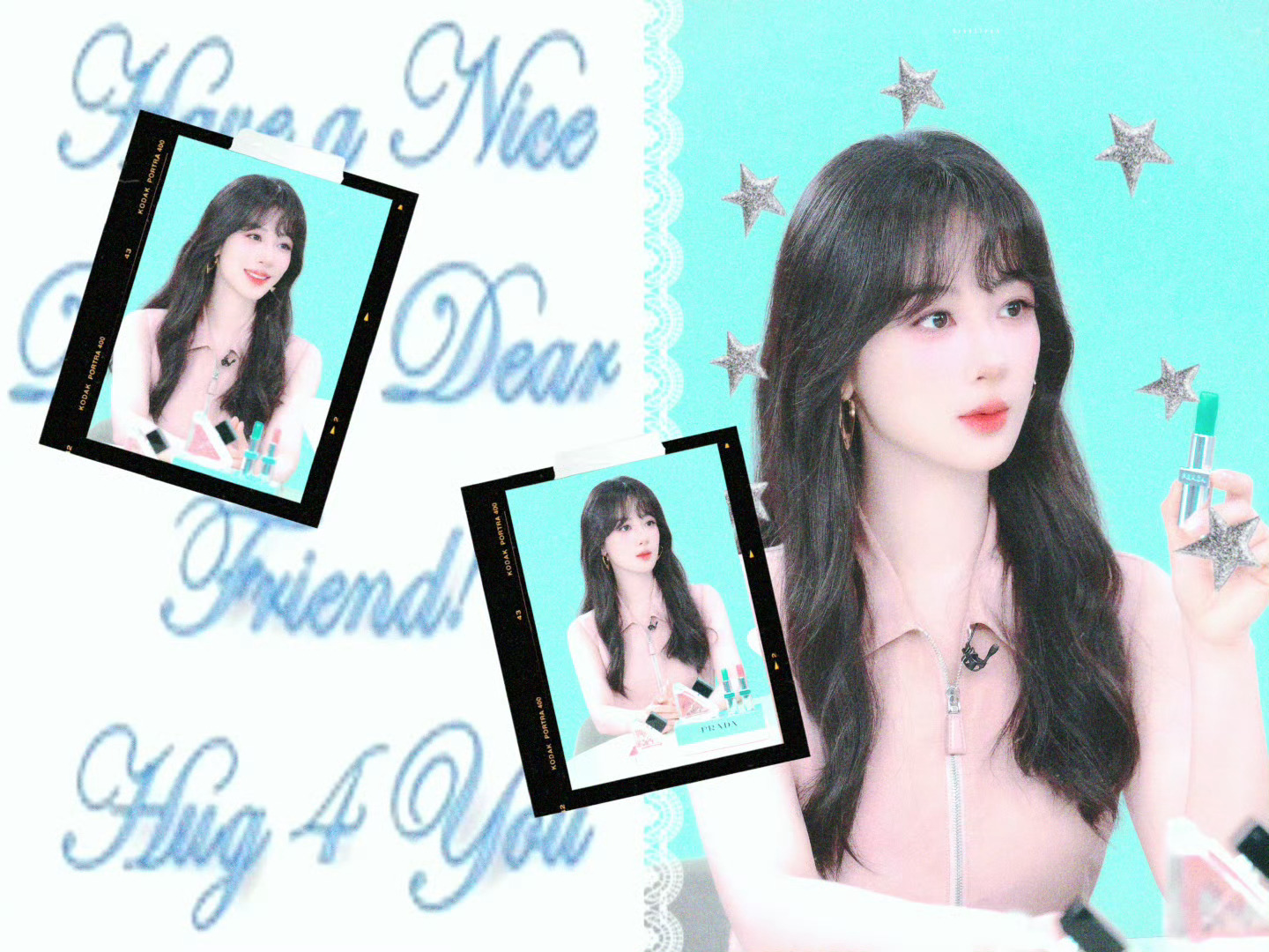 #杨紫[超话]# [憧憬]#给杨紫的七夕礼物# 丨#杨紫prada彩妆及香水代言