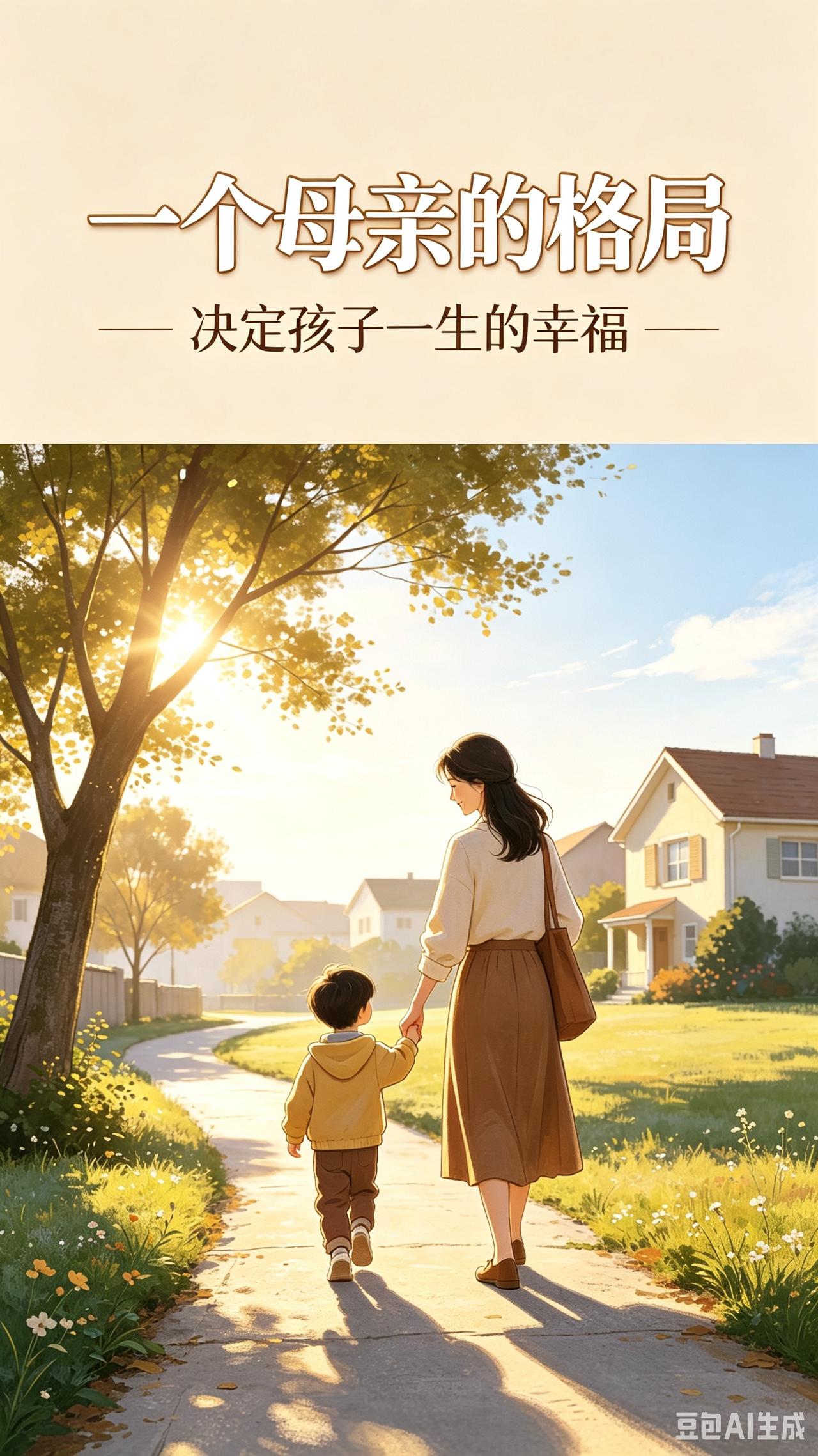 一个母亲的格局，决定了孩子一生的幸福

导语：一个家庭最好的风水，从不是财富和家