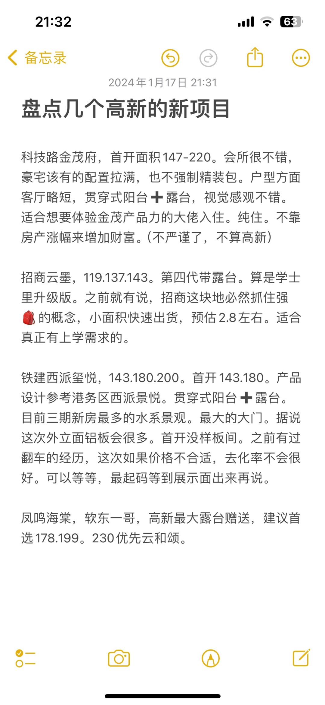 高新即将入市的几个项目，你喜欢哪个