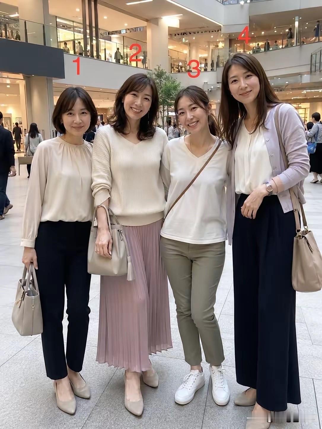 男士们选女朋友，四人中第一个会选谁？