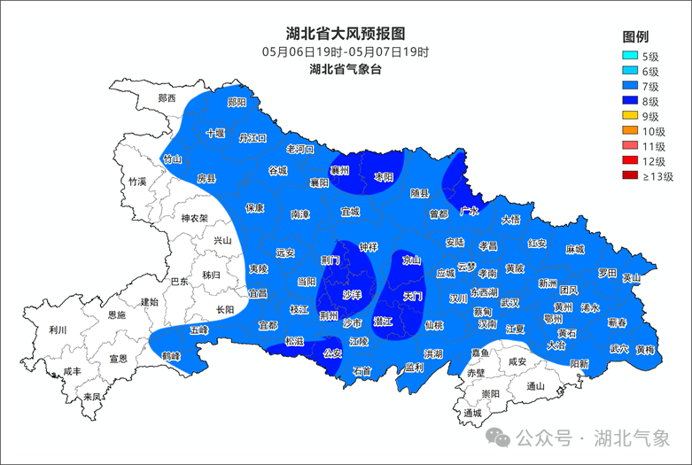 雷电大雨大风今夜就到，湖北多地降温达10℃！今天夜间，湖北省将自西向东转小到中雨