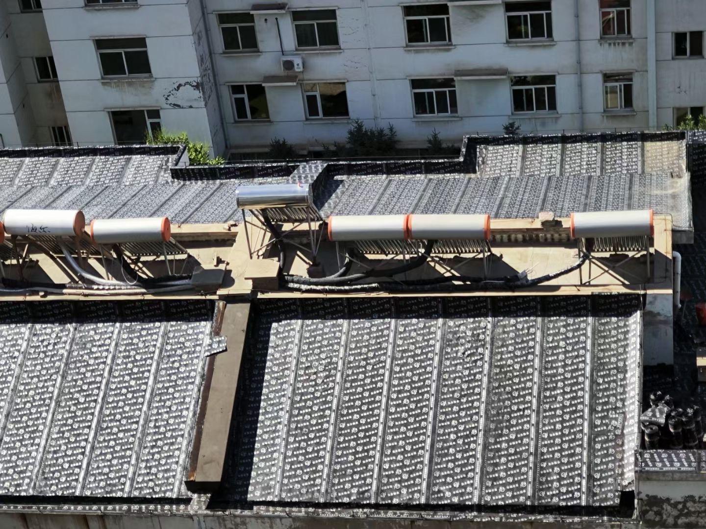 屋顶防水补漏 屋顶漏水 无人机航拍