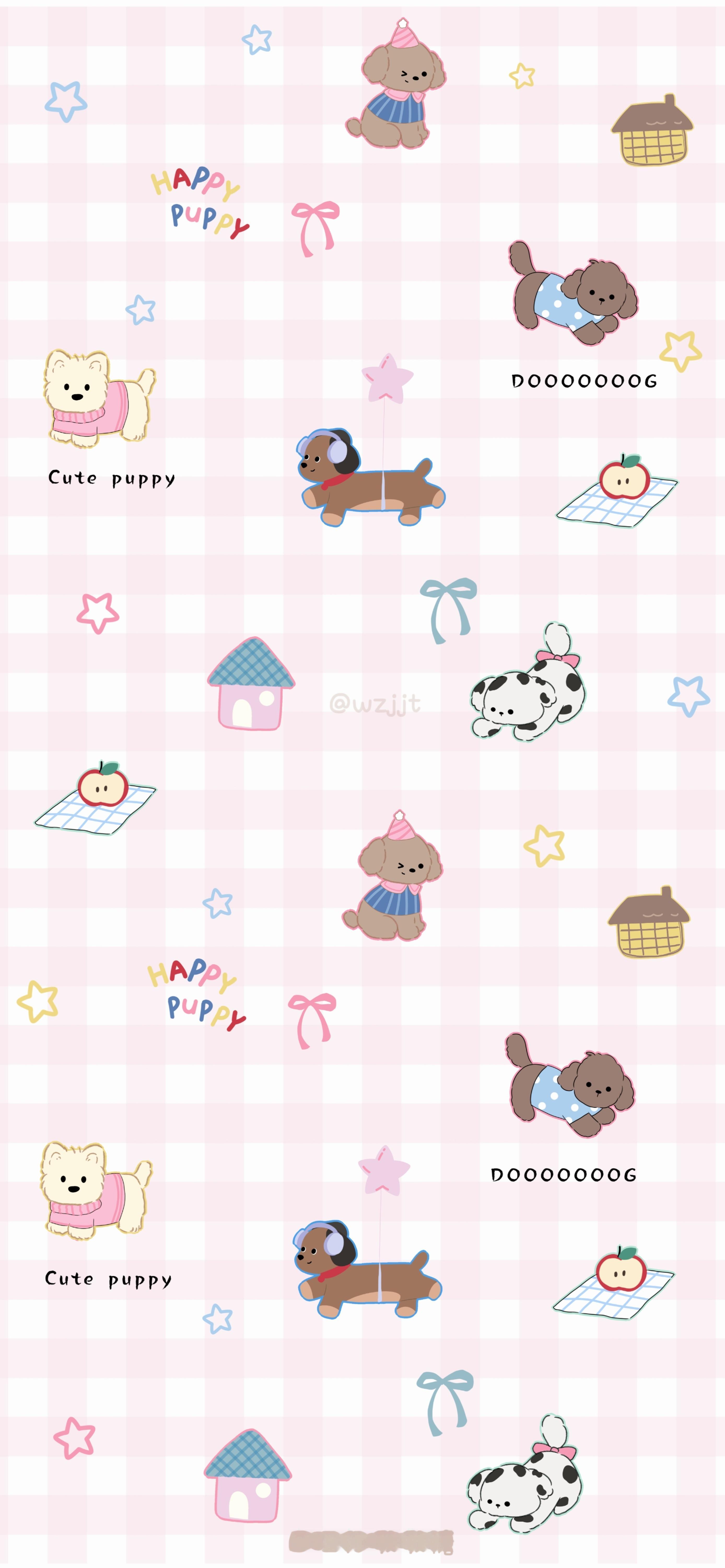 满屏小狗可爱壁纸🐾 