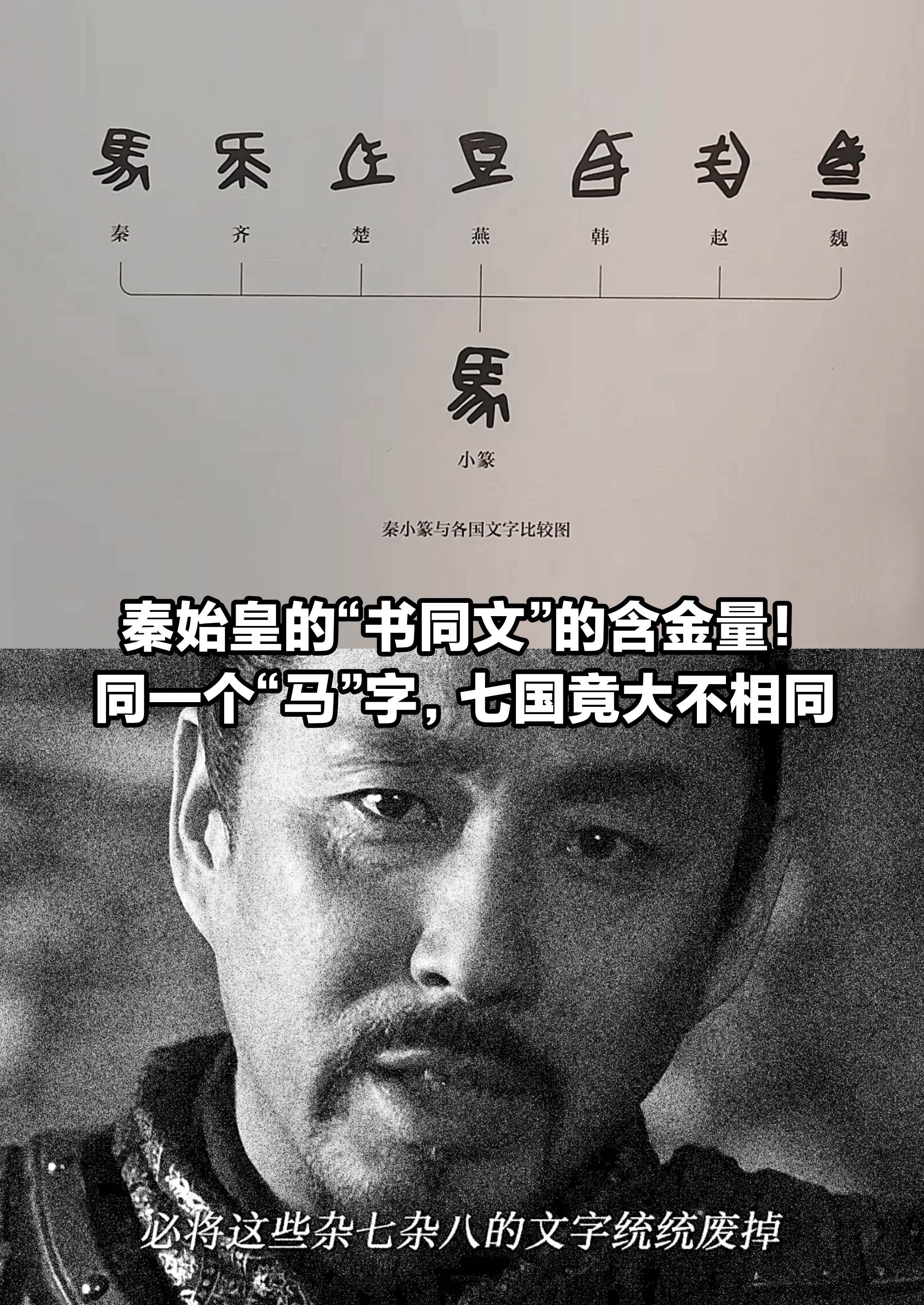 同样一个“马”字，七国竟大不相同。