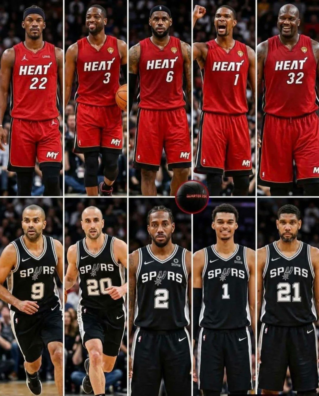 这样的阵容的话，我觉得马刺赢！NBA[超话] ​​​