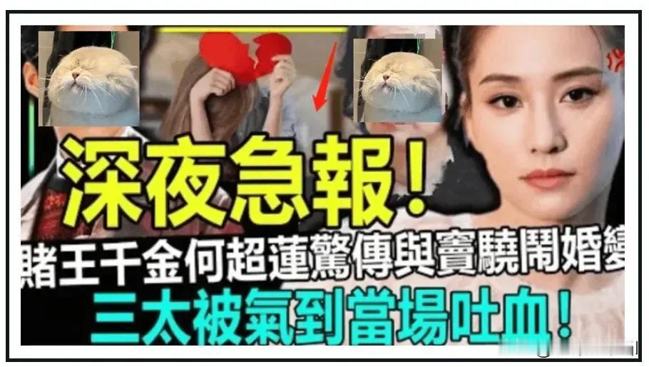港媒爆何超莲窦骁婚变，不过港媒一向是夸张的