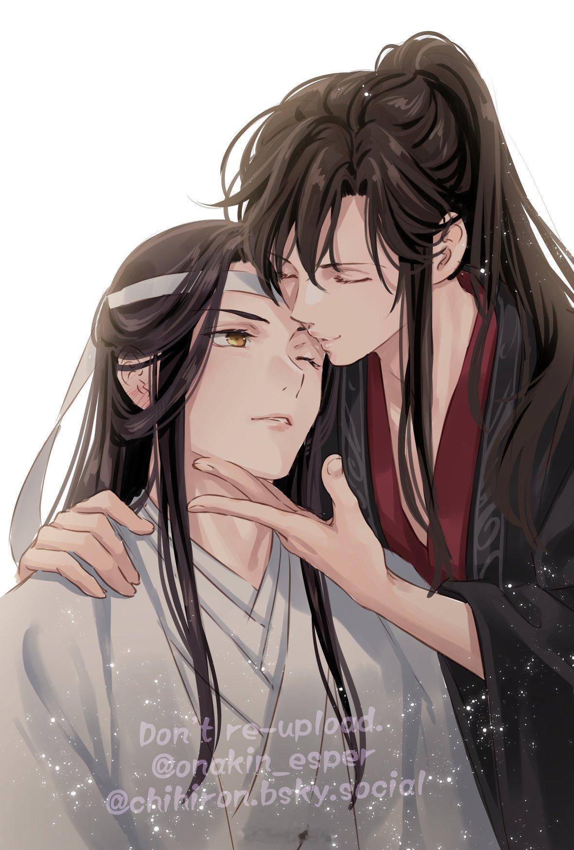 魔道祖师 羡羡：二哥哥睡着了，偷亲一下x:onakin_esper 