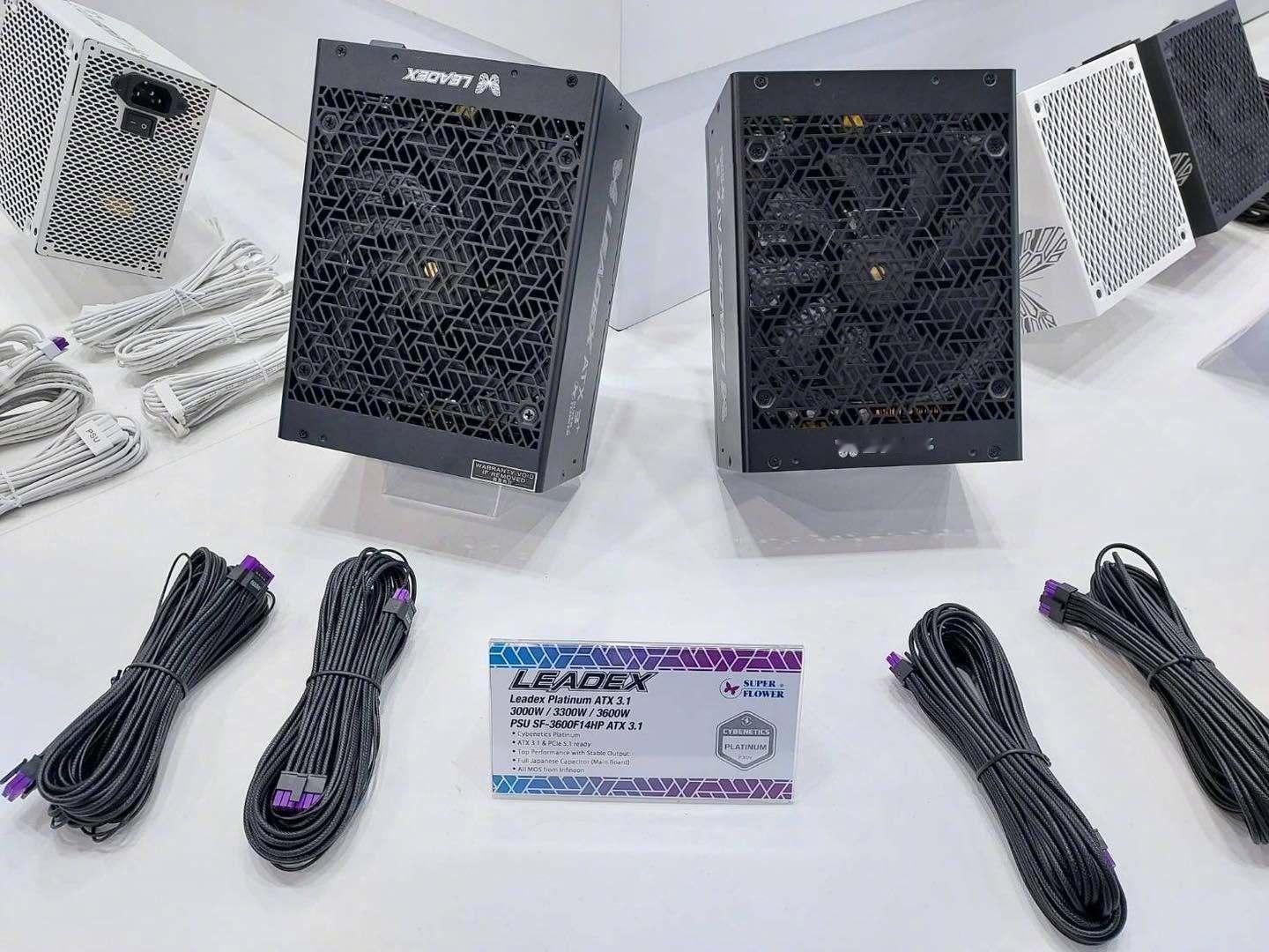 这次台北电脑展看到振华的电源新品了。去年就有超高功率的版本，今年又升级了更强的白