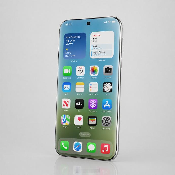 20周年版iPhone曝光一眼假，全靠脑补生成的AI图，可以说曲面屏这东西，除了