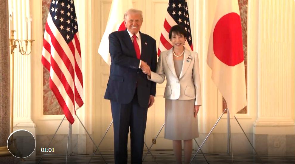 特朗普访日，收获颇丰

正在日本访问的美国总统特朗普心情愉快，因为他与日本达成了