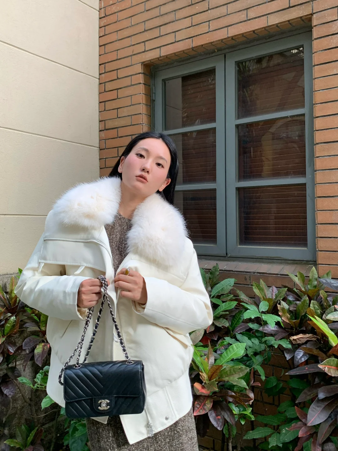 冬天好爱毛绒绒的大毛领☃️☃️