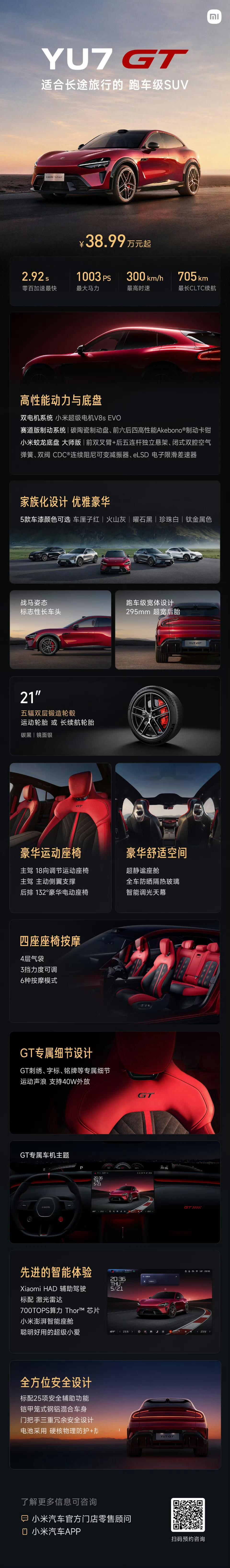 小米YU7 GT竟然只卖38.99万，就比YU7 Max贵个5万多，放在性能车届