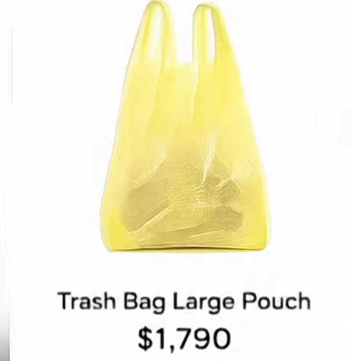 贫穷限制了想象，
你买过最贵的垃圾袋多少钱？
奢侈品只有国人不敢想的，没有巴黎世