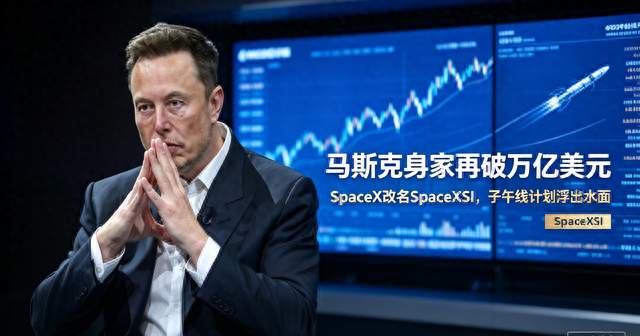 马斯克身家再破万亿美元！SpaceX改名，子午线计划背后的估值游戏