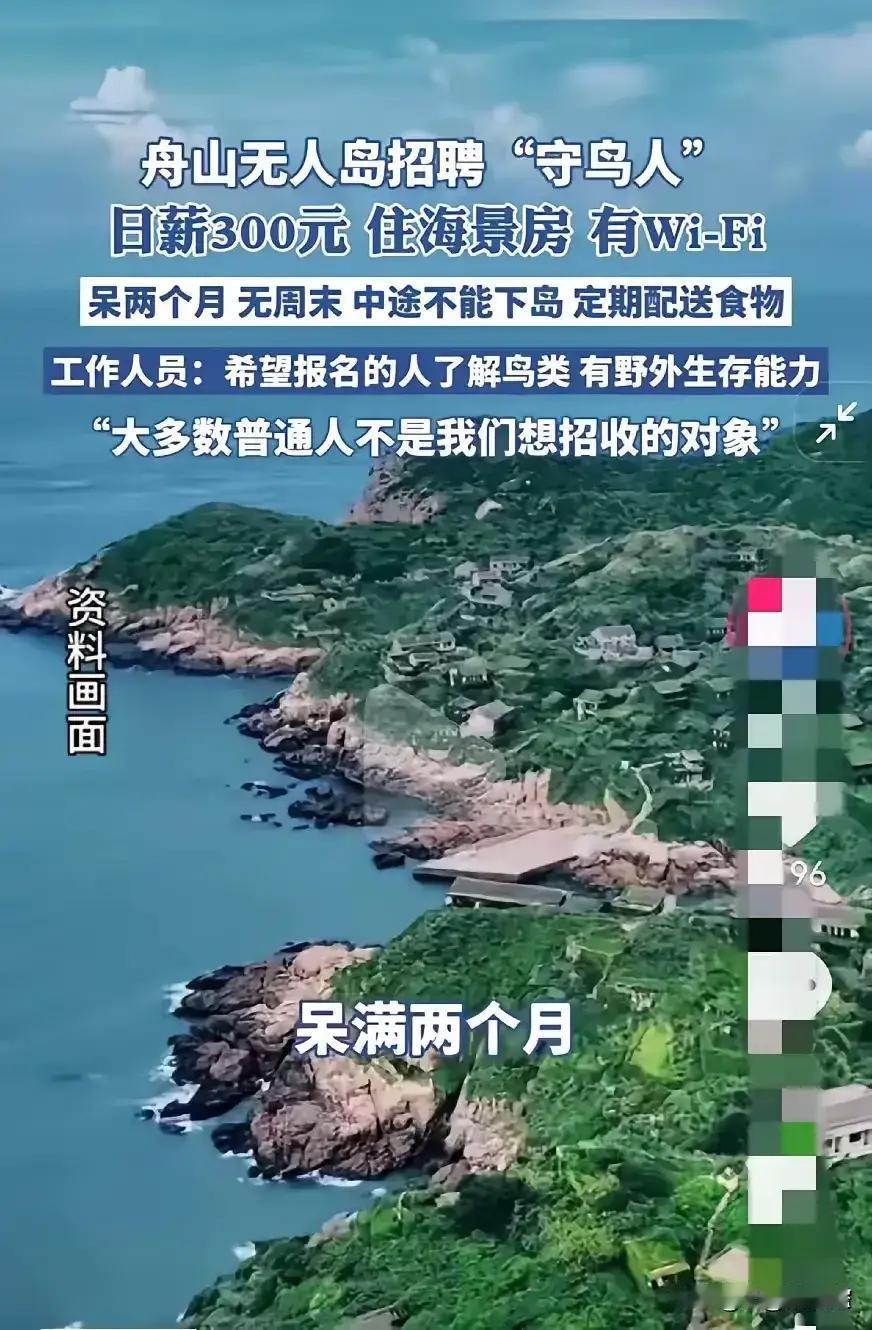 在这个快节奏、信息爆炸的时代，似乎没有哪个话题能像“舟山招‘守岛人’”事件一样，