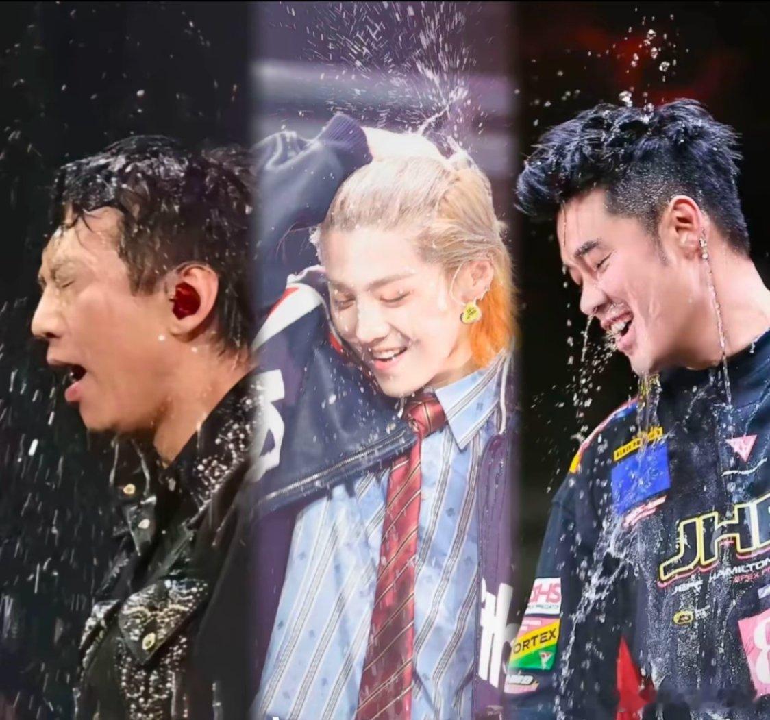 俺不中嘞，这三个人一点也不拥挤，太可乐了鹿晗演唱会 ​​​