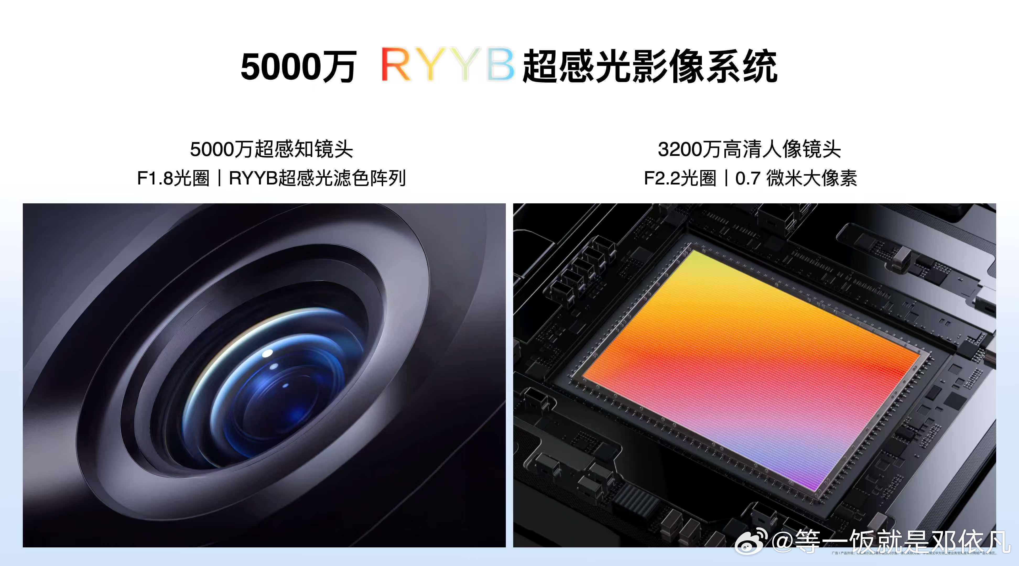 华为畅享100 Pro 搭载5000万像素RYYB超感光主摄与3200万像素前置