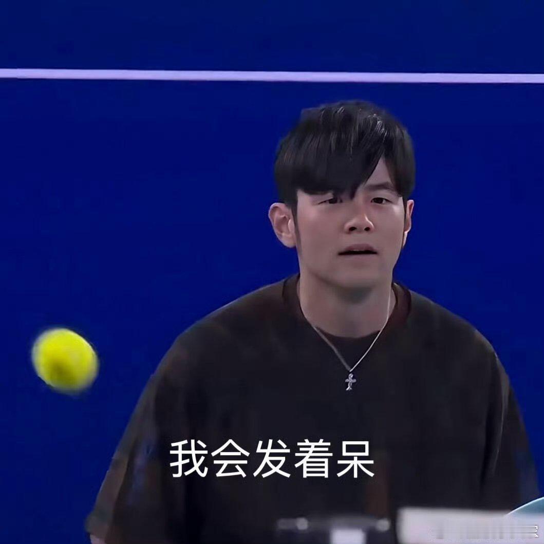 周杰伦 亮个相吧小宝贝 笑不活了家人们！周董澳网耍帅三秒就下场，没接到球却把赛场