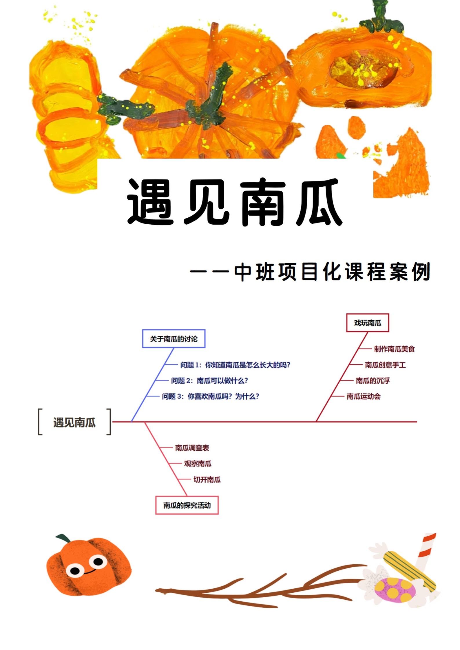 天花板级别中班项目化课程案例！《遇见南瓜》🎃 在一个温暖的秋日，中班...