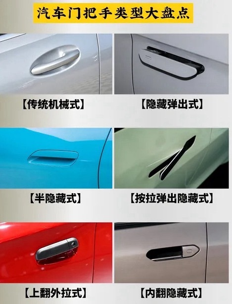 小米YU7电动内翻门把手你更喜欢哪个车的门把手呢？ ​​​