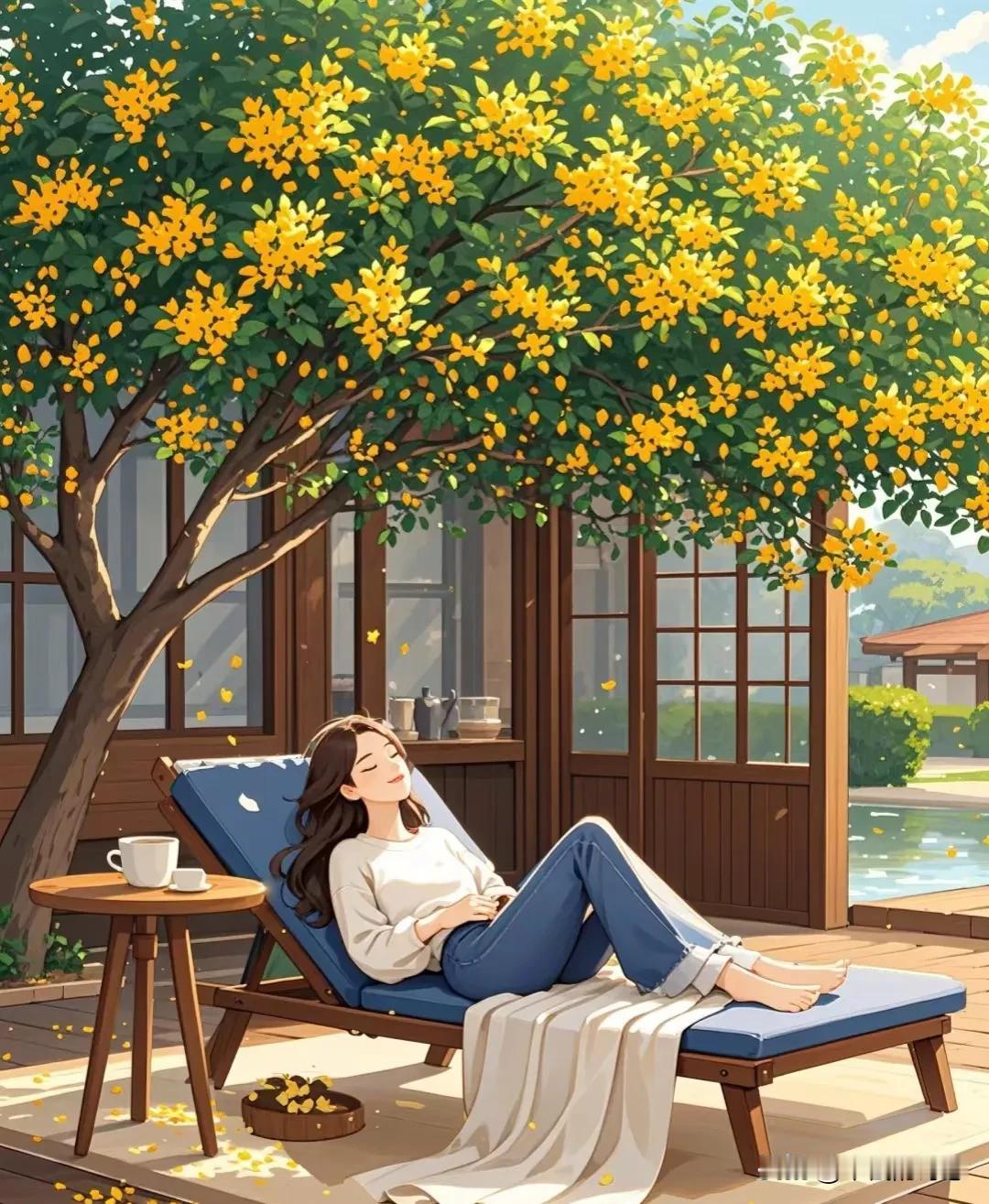 原来秋天是桂花味儿的，满城桂花香。小时候的冬天跟奶奶睡觉，奶奶就会擦着带有桂花味