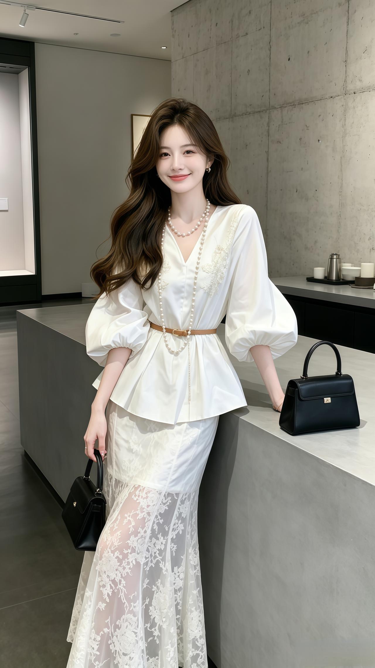 温柔穿搭拿捏大小姐范儿 今日份优雅名媛风穿搭 新中式鱼尾裙套装 穿搭今天穿什么