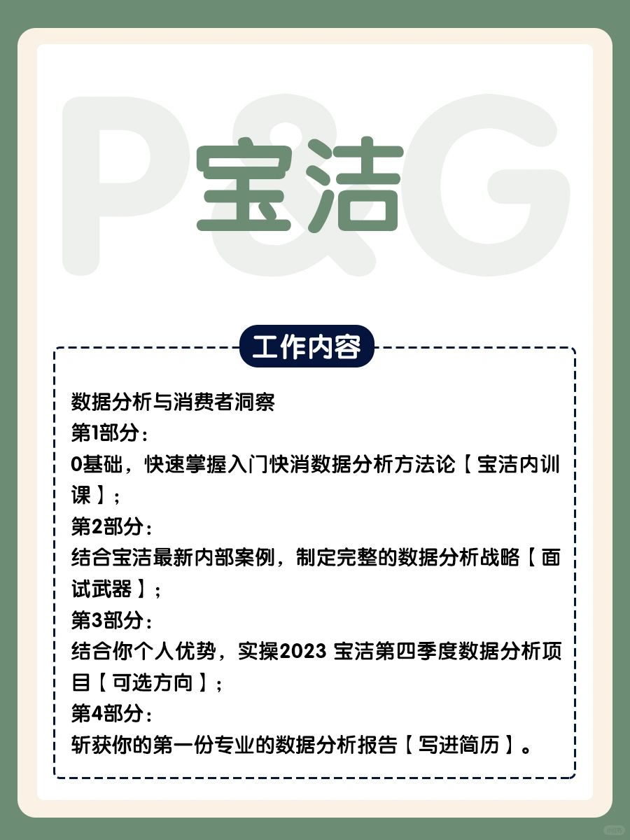 🔥【寒假实习】宝洁招募实习生啦！