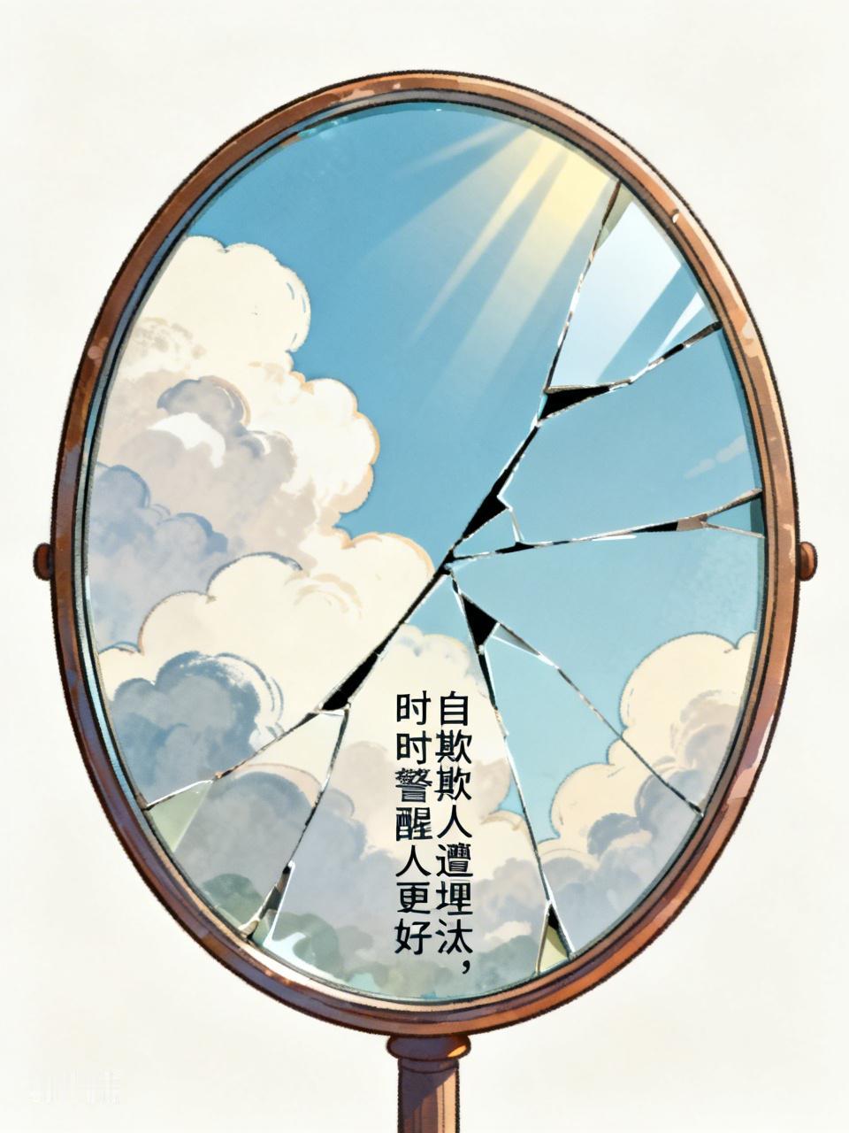 自欺欺人遭埋汰，
时时警醒人更好。