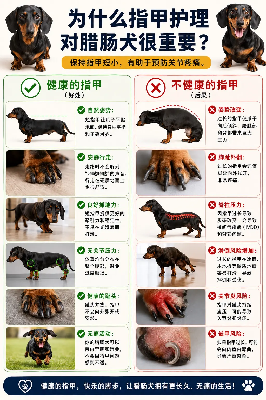 为什么对你的小腊肠很重要🐾🛡️✨。你知道吗？给狗狗剪指甲，其实也是...