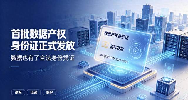 📜里程碑！首批数据产权身份证正式发放，数据也有“身份证”了