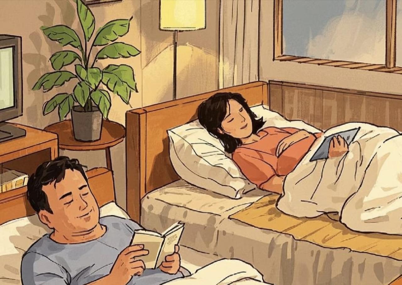 非常有道理的一段话:
“老夫老妻，爱情或许已转化为“室友情”。其实这种关系更稳固