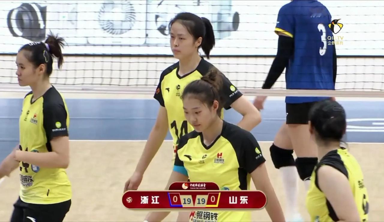 25:13，山东胜第四局，从而以大比分3:1胜浙江队，获得全锦赛第三名！浙江队获