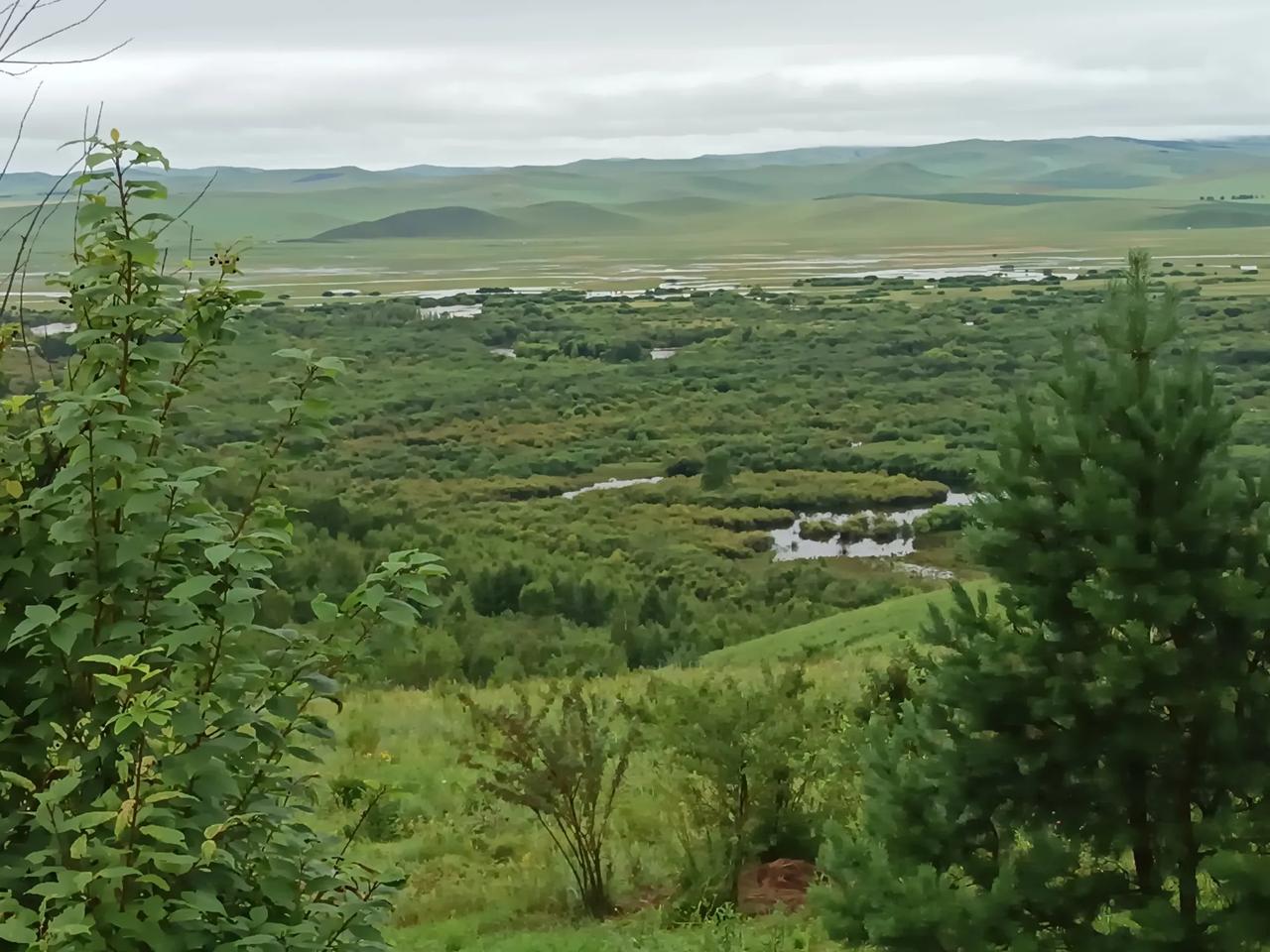 额尔古纳湿地美景
呼伦贝尔大草原的美景，把山川河流画在草地上 然后和白云连成一片