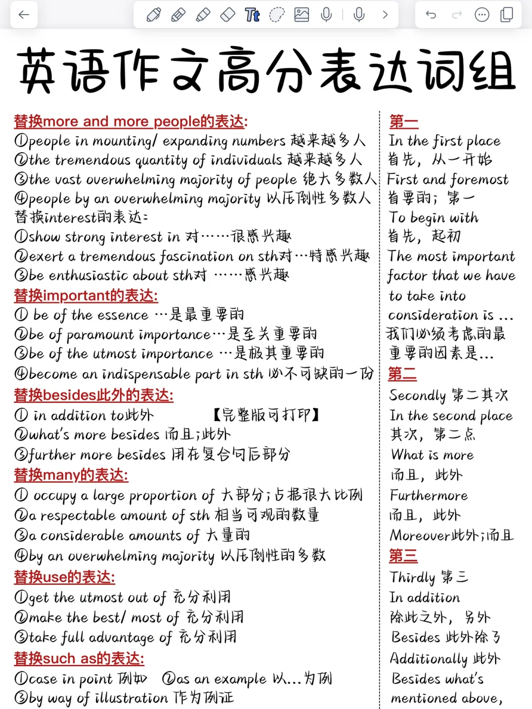 英语作文高级替换句！考试直接用，惊艳英语老师！作文轻松拿高分！