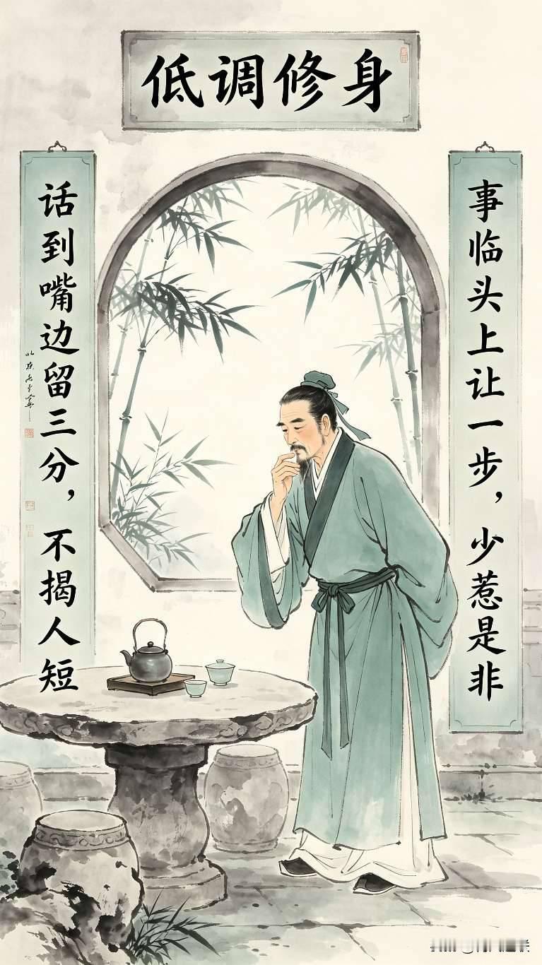 人越成熟越明白，锋芒别外露，真心别轻付，半生拼的不是本事，是通透的处世分寸。
​