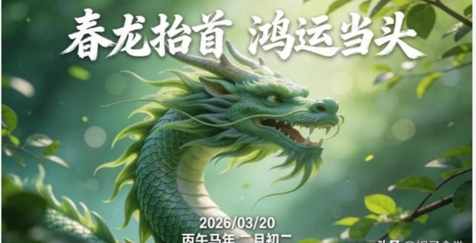 龙抬头是希望刚冒头的时候，春分是把美好定在那儿了。当二月二的好福气碰上春分的温柔