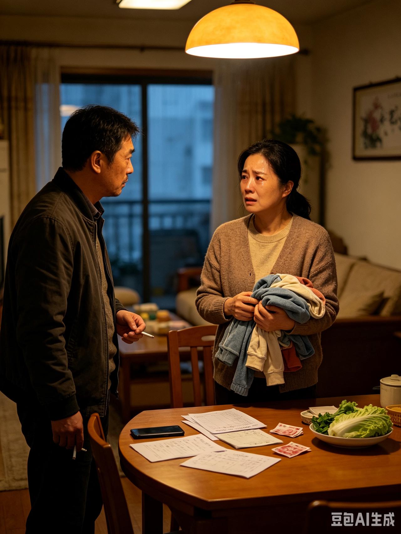 男子常年不给妻子家用，发现妻子和孩子依然不愁吃穿。男人问：“你哪来那么多钱啊？”