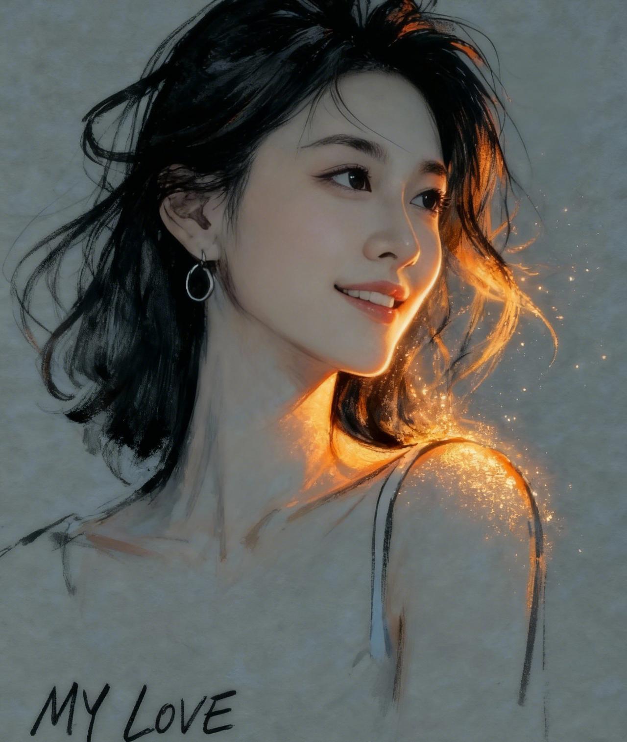 光影落在肩头，连空气都变得温柔起来