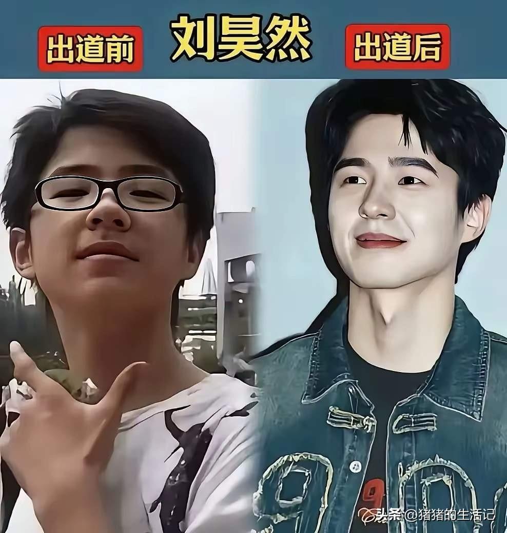 刘昊然，出道前路人水准。
龚俊，出道前就是帅哥。
肖战，出道前就是帅哥。
李现，