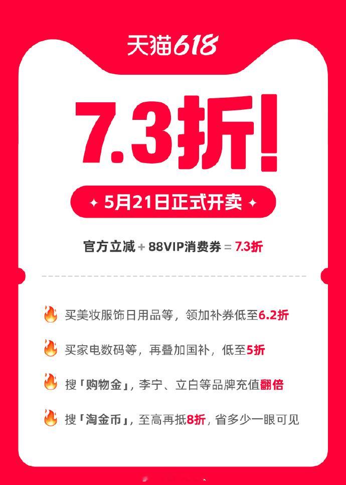 今年的天猫618也太好买了2026天猫618今天正式开卖了！！今年官方立减8.5