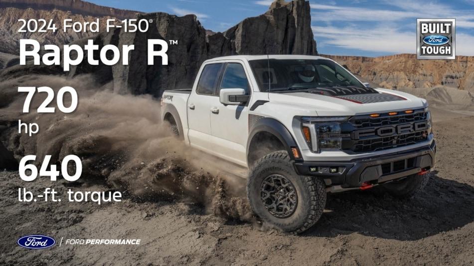 【电动时代的孤勇者！福特推出 2024款 F150猛禽R，搭载5.2升 V8发动