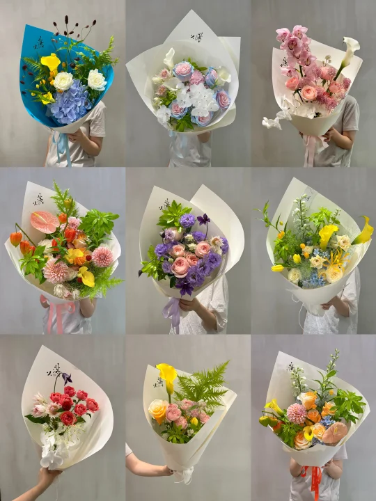 一些七夕的盲盒花束